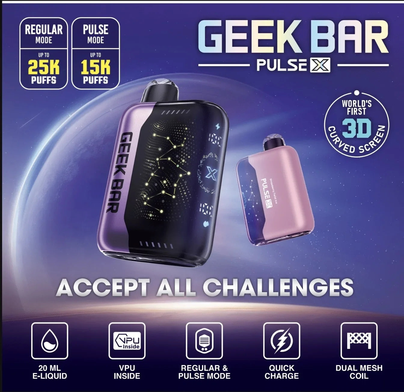Geek Bar Pulse X Vape Flavors