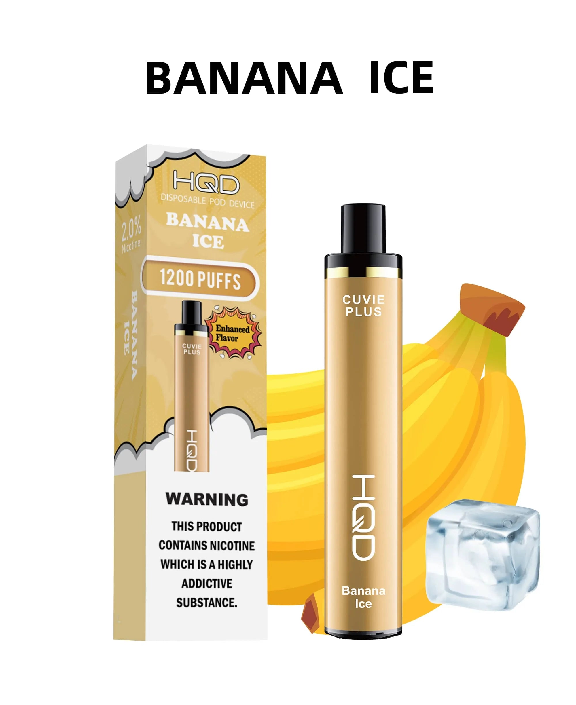 HQD Cuvie Plus Banana Ice
