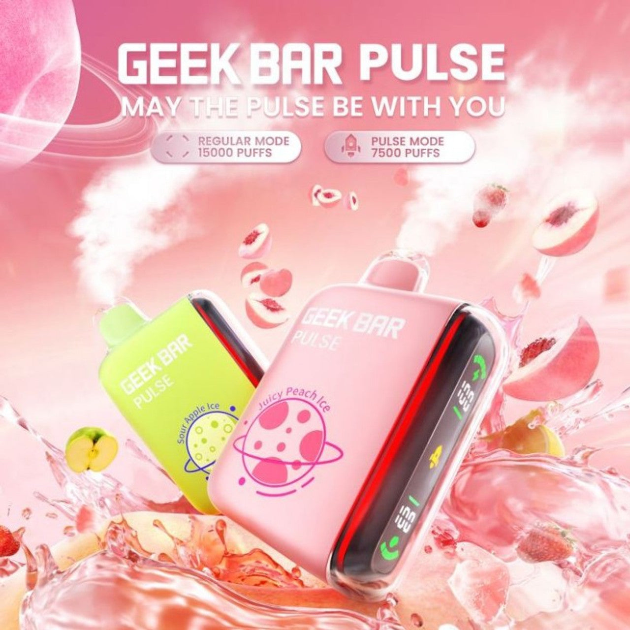 geek bar pulse peach ice GEEK BAR PULSE 9000 Disposable Vape
