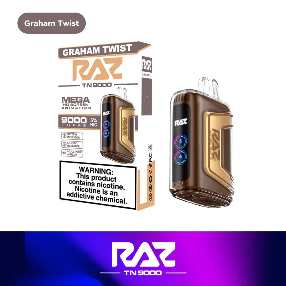 Graham Twist RAZ TN9000 - Shop Vapes Online Graham Twist RAZ TN9000 - Shop Vapes Online
