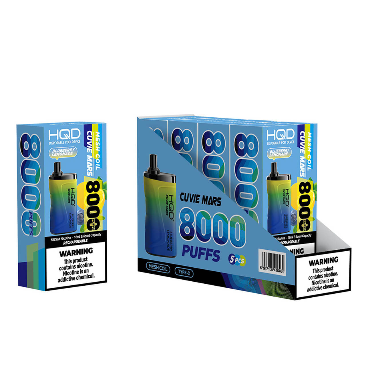 HQD Cuvie MARS Blueberry Lemonade 