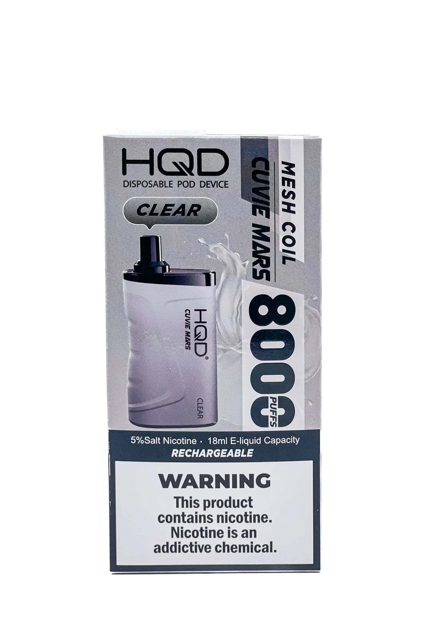 HQD Cuvie MARS Clear - Shop Vapes Online HQD Cuvie MARS Clear - Shop Vapes Online