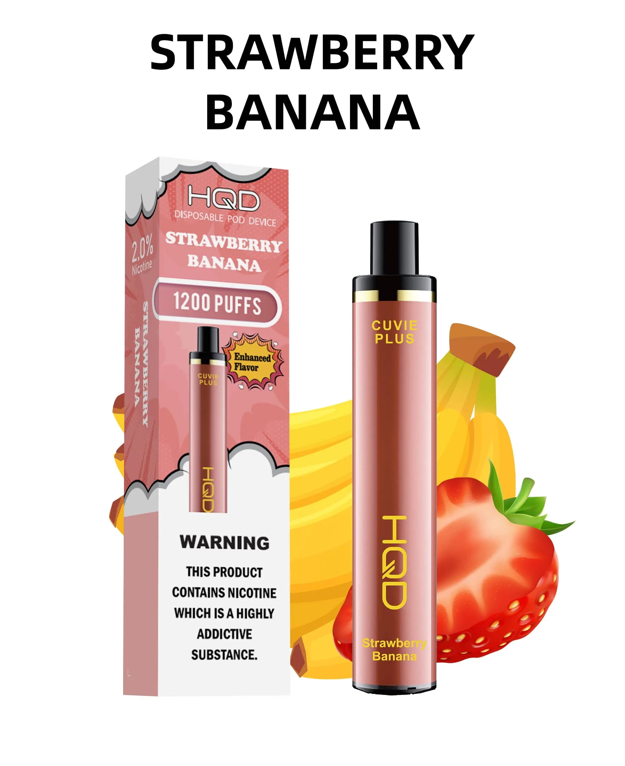 HQD Cuvie Plus Strawberry Banana 