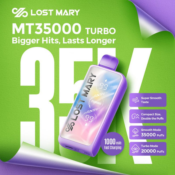 Lost Mary MT35000 Turbo - Shop Vapes Online Lost Mary MT35000 Turbo - Shop Vapes Online